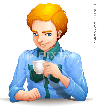A man with a cup of tea 14428331