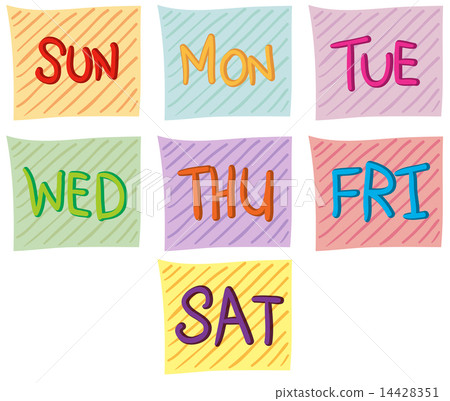 Seven days of the week Seven days of the week 14428351