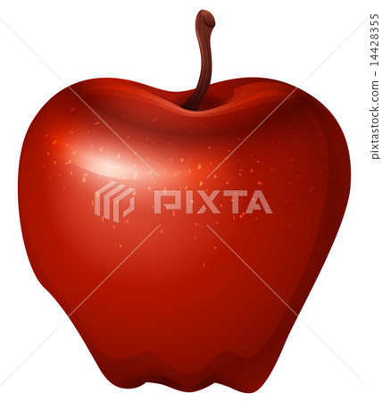 A red crunchy apple 14428355