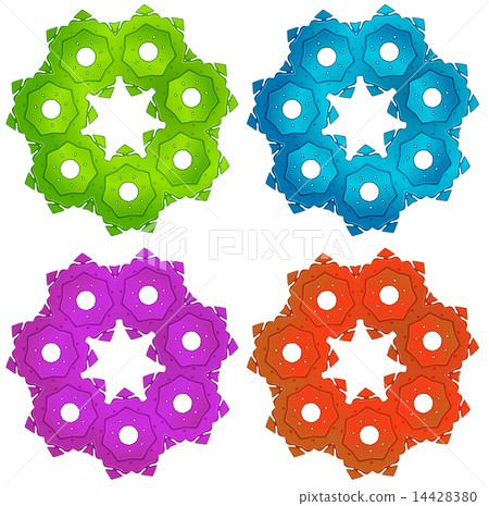 Colorful cogwheels 14428380
