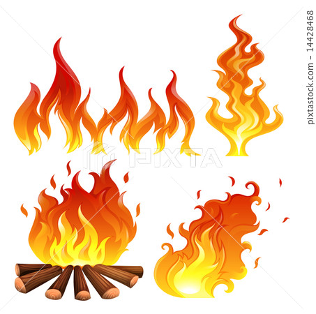 Set of flames Set of flames 14428468