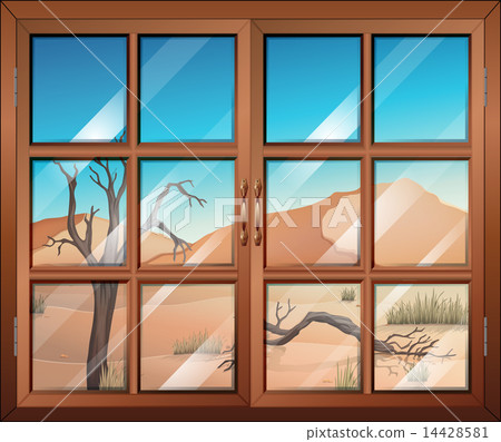 A window with a view of the desert A window with a view of the desert 14428581