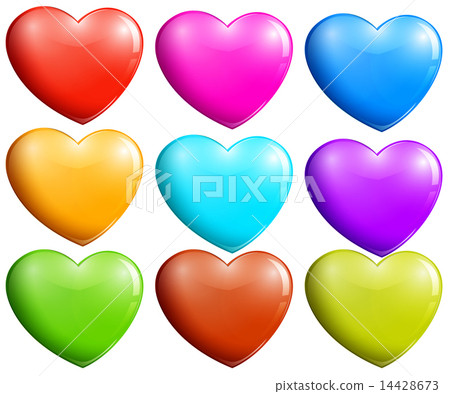 Colorful hearts 14428673