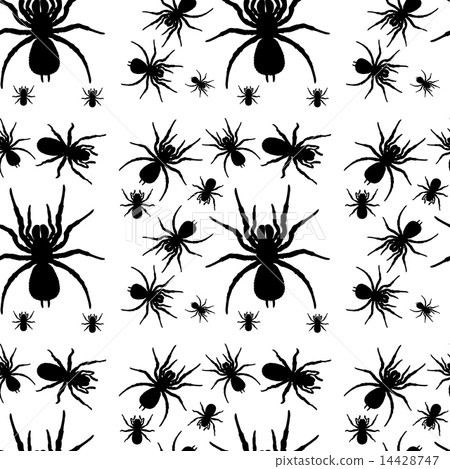 A seamless design with spiders 14428747