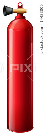 A red oxygen tank A red oxygen tank 14428809
