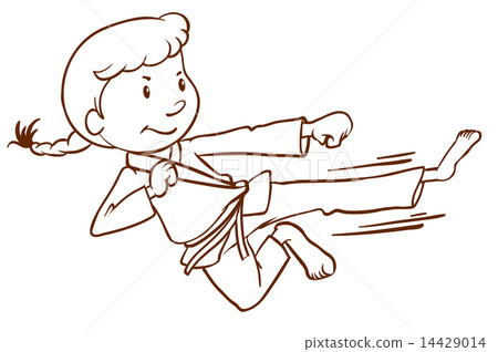 A sketch of a martial arts expert A sketch of a martial arts expert 14429014