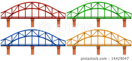 Four colorful bridges Four colorful bridges 14429047