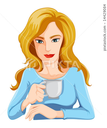 A businesswoman drinking a coffee 14429084