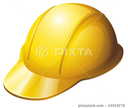 A yellow safety helmet A yellow safety helmet 14429278