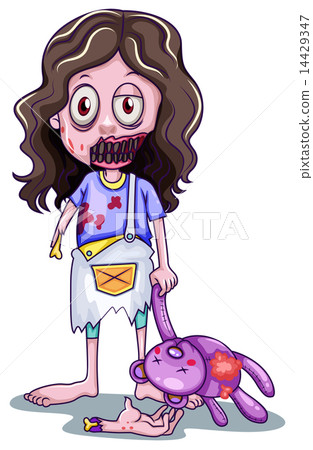 A scary baby zombie A scary baby zombie 14429347