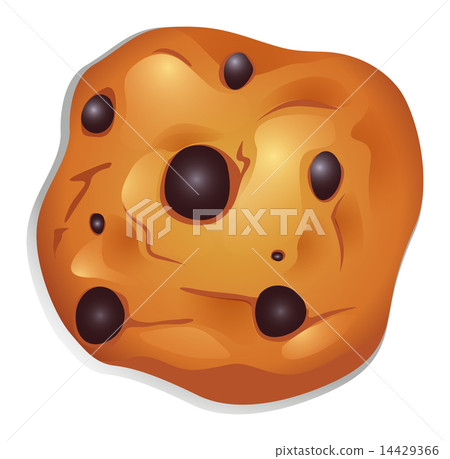 A crunchy biscuit with choco balls 14429366