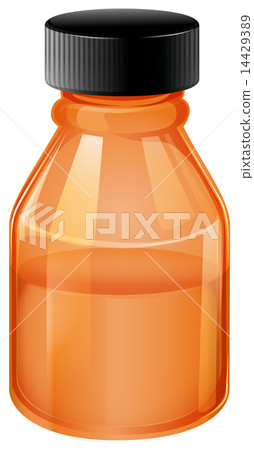 An orange medical bottle 14429389