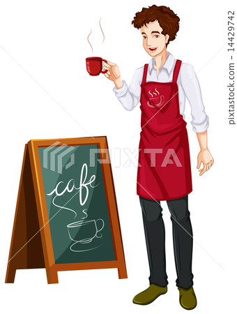A man working in a cafe 14429742