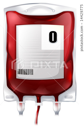 A blood bag with type O blood A blood bag with type O blood 14429775