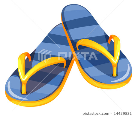 A pair of blue sandals A pair of blue sandals 14429821
