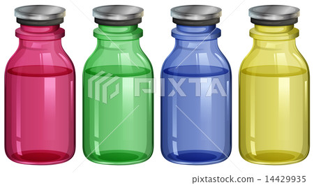 Four clear bottles Four clear bottles 14429935