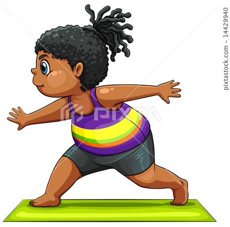 A girl doing yoga 14429940