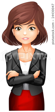 A lady wearing a black blazer 14430047
