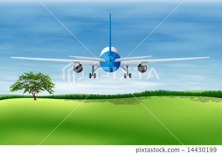 A flying plane 14430199
