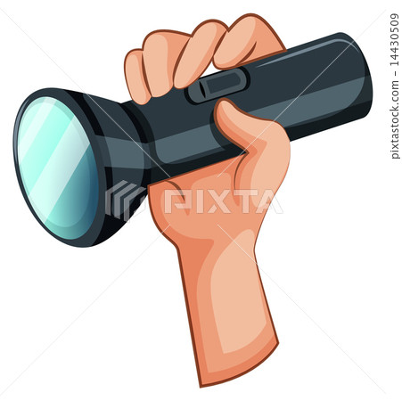 A hand with a flashlight A hand with a flashlight 14430509