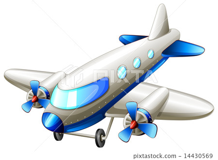 A vintage blue plane 14430569