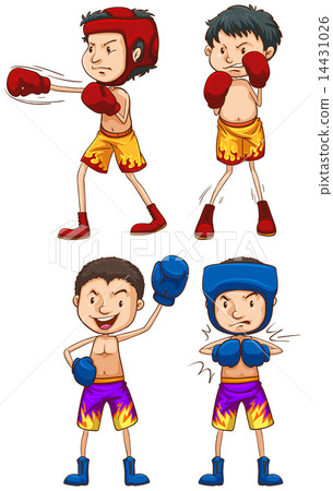 Simple sketches of boxers 14431026
