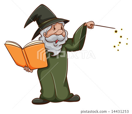 A simple sketch of an old wizard 14431253