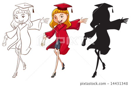 A girl graduating 14431348