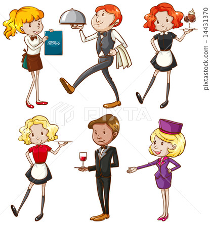 Waiters and waitresses Waiters and waitresses 14431370