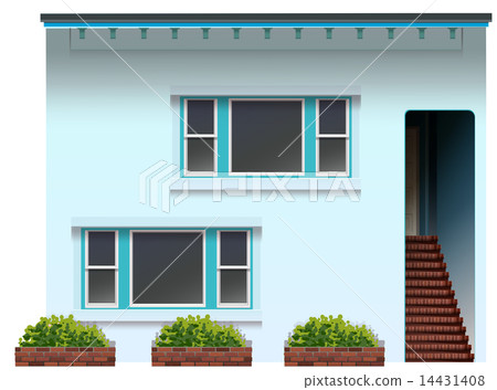 A blue house A blue house 14431408