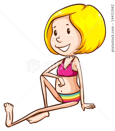 A young girl at the beach 14431942