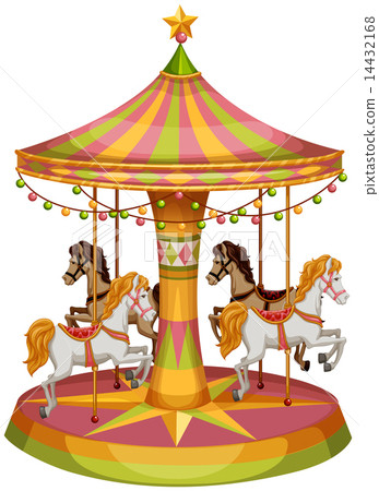 A merry-go-round horse ride 14432168