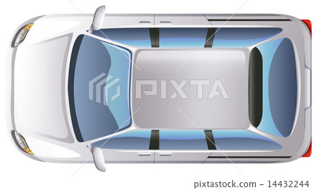 A topview of a minivan 14432244