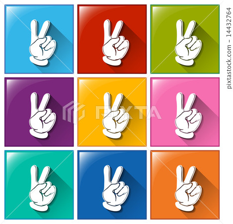 Icons with hands 14432764