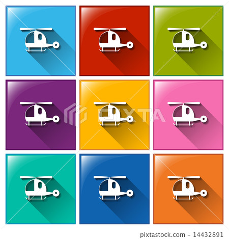 Buttons with helicopters Buttons with helicopters 14432891