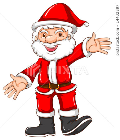 A simple sketch of a happy Santa Claus A simple sketch of a happy Santa Claus 14432897