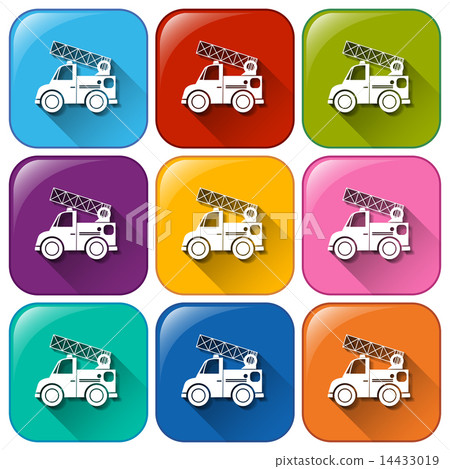 Buttons with mounting vehicles 14433019