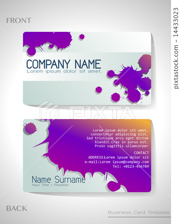 A grey and violet colored card 14433023
