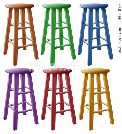 Colourful wooden stalls 14433050