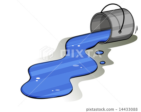 Bucket of spilt ink Bucket of spilt ink 14433088