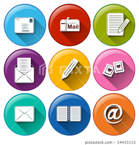 Icons with the different mailing tools Icons with the different mailing tools 14433113