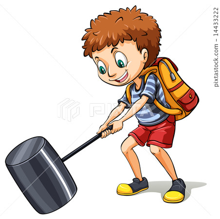 A young man hitting the road A young man hitting the road 14433222