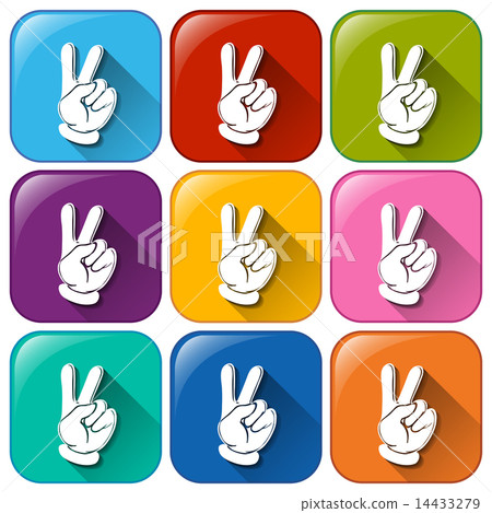 Icons with hands Icons with hands 14433279