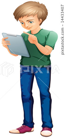 A man using a computer 14433407