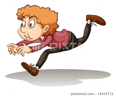 A young man in a hurry A young man in a hurry 14433713