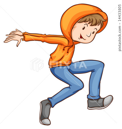 A coloured drawing of a dancer A coloured drawing of a dancer 14433805