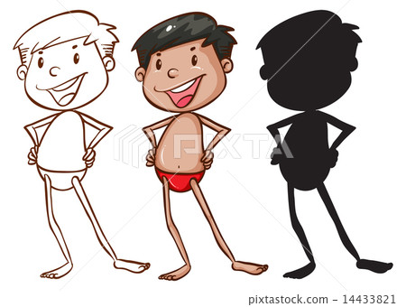 Sketches of a boy in different colors Sketches of a boy in different colors 14433821