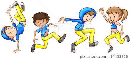 A simple sketch of a group of dancers A simple sketch of a group of dancers 14433826