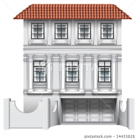 A big house with a garage A big house with a garage 14433828