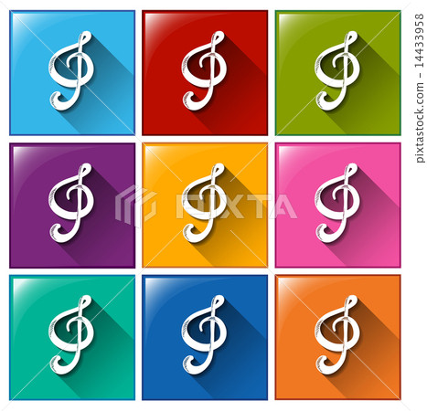 Buttons with G-clef Buttons with G-clef 14433958